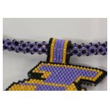 Hand Beadwork Medallion and Neckles