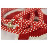 Hand Beadwork Medallion and Neckles