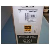 Sony 43" 4K HDR Ultra HD (UHD) SMART LED TV / Television KD-43X720E with Remote Control and Stand