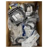 Cable LOT - Nearly 50 Pounds of NEW Pro Audio Video USB HDMI Computer Network Cables in 3 LARGE Boxes
