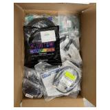 Cable LOT - Nearly 50 Pounds of NEW Pro Audio Video USB HDMI Computer Network Cables in 3 LARGE Boxes