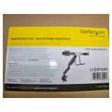 StarTech Dual Monitor Arm Mount with Synced Height Adjustment - NEW IN BOX
