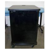 Audio / Video Equipment Rack on Lockable Wheels