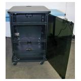Audio / Video Equipment Rack on Lockable Wheels