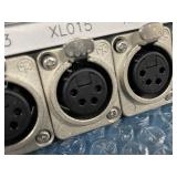 Miscellaneous LOT of Neutrik XLR and BNC Connector SDI Rack Mount Panel Sockets