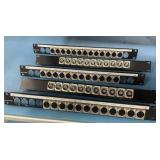 Miscellaneous LOT of Neutrik XLR and BNC Connector SDI Rack Mount Panel Sockets