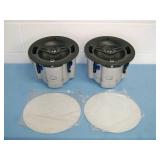 (2) Crestron SAROS IC6T-W-T In-Ceiling Speakers with Grilles