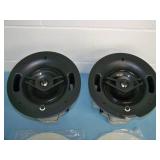 (2) Crestron SAROS IC6T-W-T In-Ceiling Speakers with Grilles