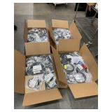 Lot of Nearly 60 Pounds lbs of NEW Miscellaneous Audio Video Computer Cables - 4 Boxes