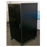 Audio / Video Equipment Rack on Lockable Wheels