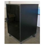 Audio / Video Equipment Rack on Lockable Wheels