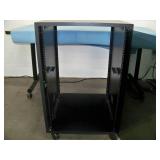 Audio / Video Equipment Rack on Lockable Wheels