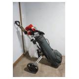 Golf Caddy with Bag and Clubs, comes with Golf Tees and Balls