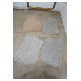(4ct) Car Floor Mats (indoor padded carpet)