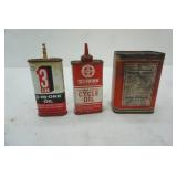 Vintage oil cans