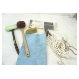 Cleaning brush , dash duster, chemical gloves