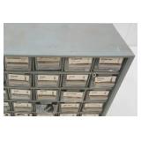 Small parts organizer with hardware