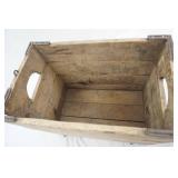 Vintage wire folded wood box