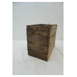 Vintage wire folded wood box