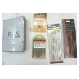 Drill bits, hobby knife