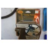 Propane hose with torch end, bike pedal