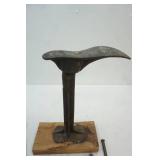 Cobblers Shoe with stand, chisels, wrench
