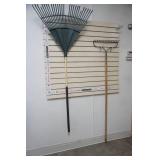 Leaf Rake and Metal Rake