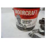 Vintage Moorcraft Benjamin Moore & Co. Bucket with Caster Wheels