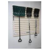 (3ct) Snow Shovels. Narrow Sidewalk Shovels
