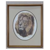 Lion Head (Framed)