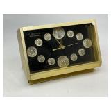 12 Coin Silver Clock