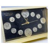 12 Coin Silver Clock