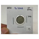 1831 Bust Half Dime