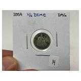 1854 Seated Half Dime