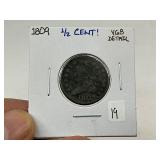 1809 Classic Head Half Cent