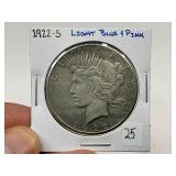 1922-S Silver Peace Dollar