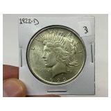 1922-D Silver Peace Dollar