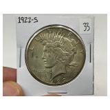 1922-S Silver Peace Dollar