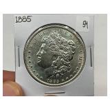 1885 Silver Morgan Dollar