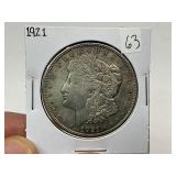 1921 Silver Morgan Dollar