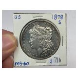 1878-S Silver Morgan Dollar