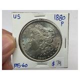 1880 Morgan Silver dollar