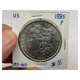 1885 Morgan Silver Dollar
