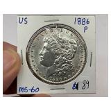 1886 Morgan Silver Dollar