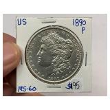 1890 Morgan Silver Dollar