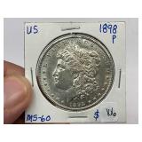 1898 Morgan Silver Dollar