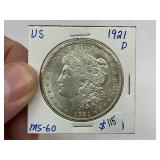 1921-D Morgan Silver Dollar