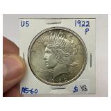 1922 Silver Peace Dollar