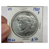 1923 Silver Peace Dollar