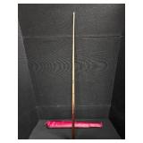 Vintage Pool Cue with dark red case